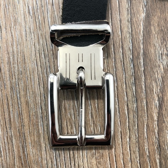 Vintage Black Leather Belt - Picture 8 of 17